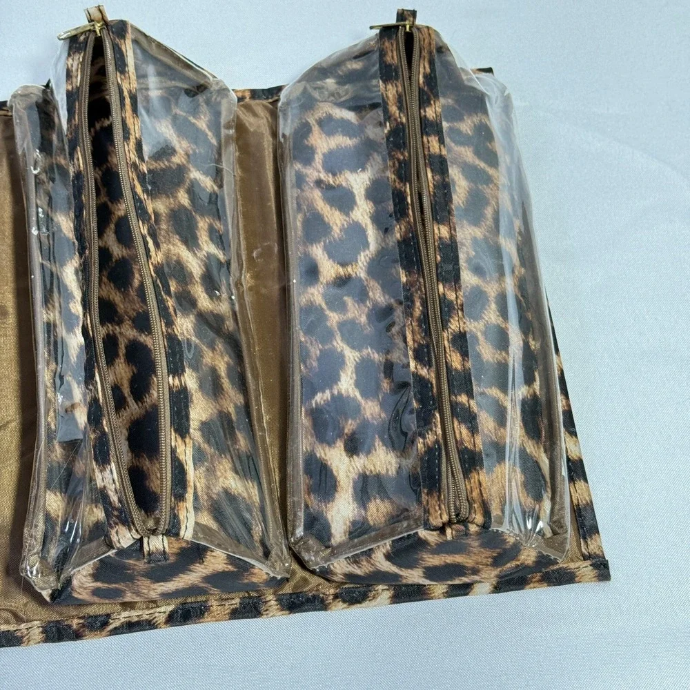 Joy Mangano Large Better Beauty Maleup‎ Case Leopard Travel